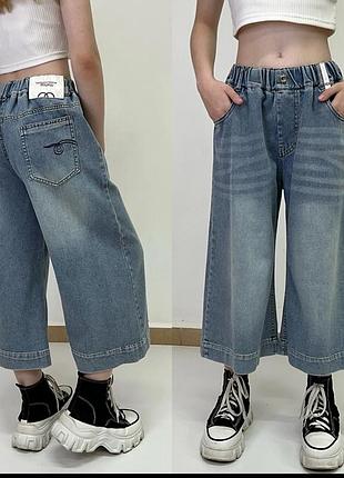 Джинсові шорти бермуди на дівчинку