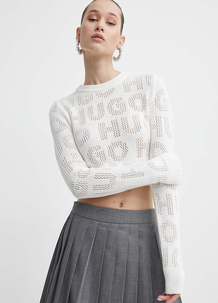 Укорочений лонгслів hugo boss оригінал!