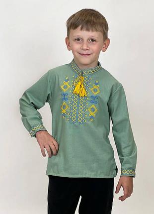 Вишиванка для хлопчика з довгим рукавом