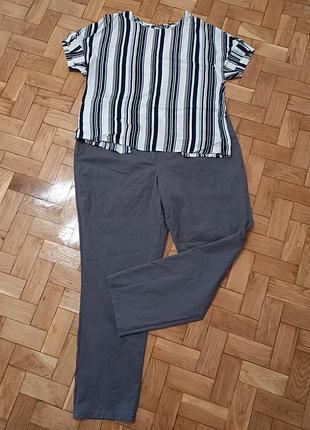 Брюки жіночі, штани жіночі сірі , стильні брюки жіночі  20р. , брюки з кишенями.