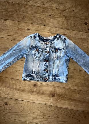 Джинсовый пиджак куртка 4-5 лет