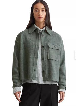 Верхняя рубашка из смеси шерсти, куртка marc o' polo relaxed fit overshirt 42- л- l- xl