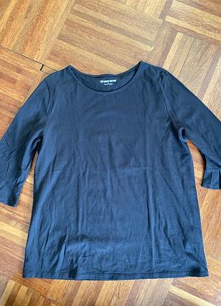 Новый хлопковый черный реглан с рукавами 3/4 peter hanh 44 ( 48-50) данные 🇩🇰