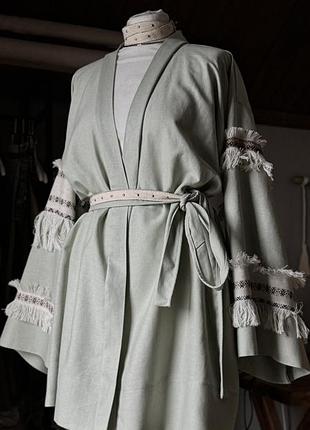 Кімоно м'ятний колір simmishop.handmade