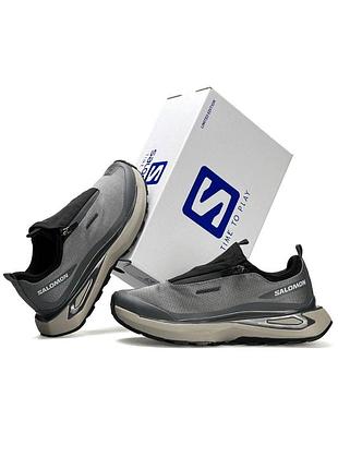 Мужские кроссовки salomon odyssey elmt advanced grey beige