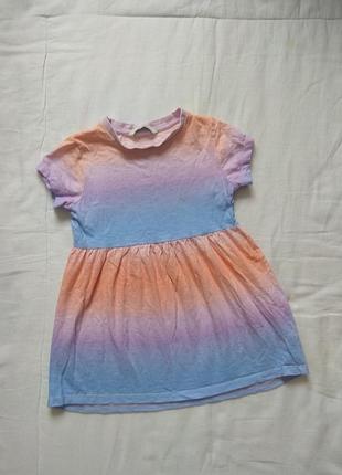 Радужное платье на девочку george 3-4 года