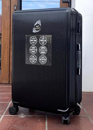 Міцна велика валіза з пластику полікарбонату бренду wings