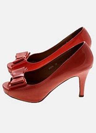 Шикарные коралловые туфельки р.40