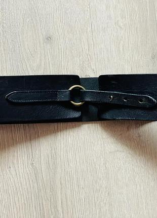 Шкіряний широкий пояс