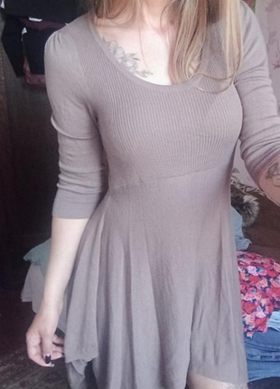 Красивое асимметричное платье