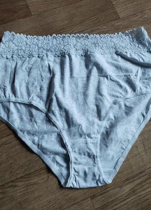 Качественные хлопковые трусики с кружевом f&amp;f