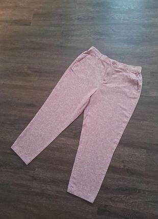 Летние брюки, натуральная ткань, р.48-50