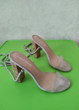 Босоножки на шнуровках public desire 38 размер