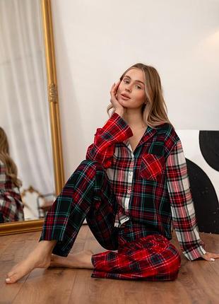 Фланелевая пижама виктория секрет оригинал хлопковая пижамка victoria's secret