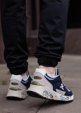 Кроссовки premiata mase blue grey white 8