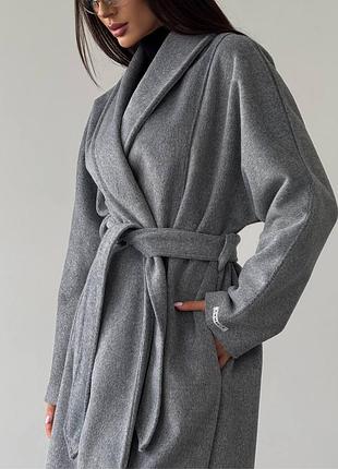Трендовое пальто кашемир ворс