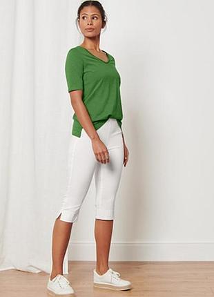 Стильные удобные женские стрейчевые капри, брюки длиной 3/4 от tcm tchibo (чибо), нитевичка, m-xxl