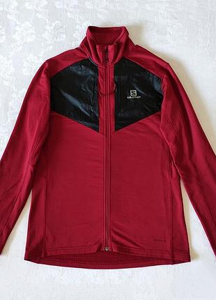 Чоловіча кофта salomon на вафельному флісі трекінгова кофта