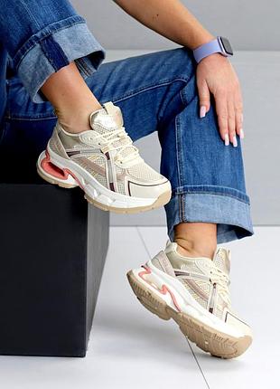 Светлые цветные женские кроссовки для занятий спортом, дышащий текстиль, высокие кроссы на девушку,