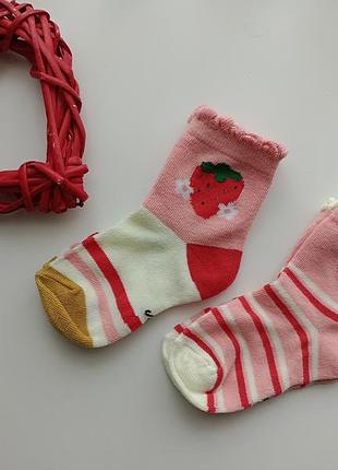 Носки с клубничкой 3-4р