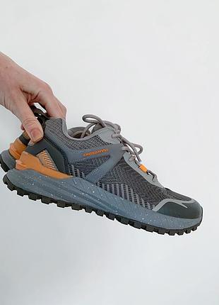 Кросівки сірі з помаранчевим reebok adidas nike puma