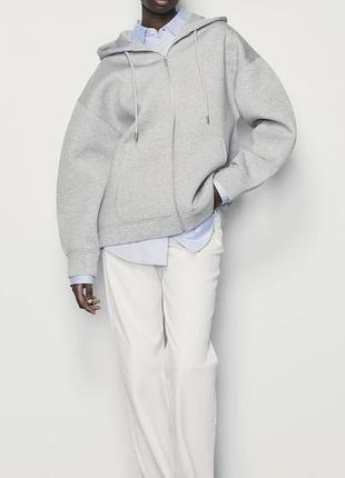Zara кофта реглан бомбер на змейке