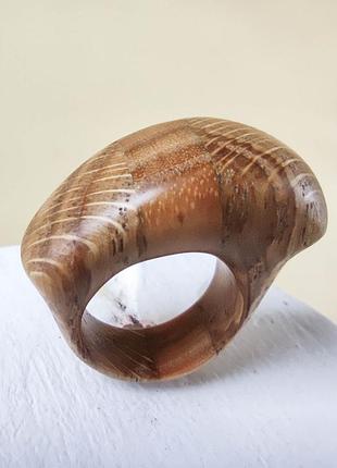 Кольцо из дерева ручной работы подарок жене на деревянную свадьбу. размер 18,0-18,5
