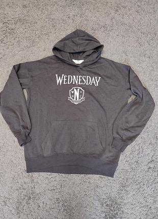 Худи / свитшот wednesday – теплое и стильное, состояние идеальное