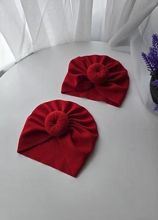 Очень красивая шапка 0-6 месяцев