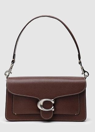 Сумка coach tabby dark beige shoulder bag 26 in signature canvas