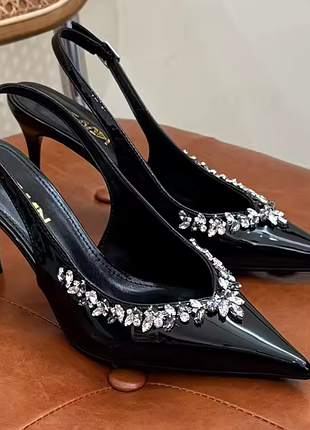 Кришталеві туфлі 👠 човники для жінок .