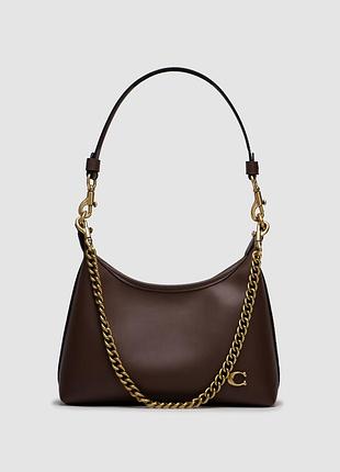 Сумка coach juliet shoulder bag brown smooth leather