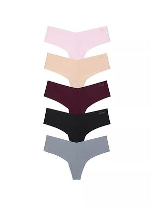 Комплект трусиків стрінг  безшовних victoria’s secret оригінал