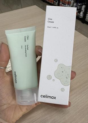☘️celimax the real cica soothing cream – гель-крем з центеллою для чутливої і проблемної шкіри 50 мл