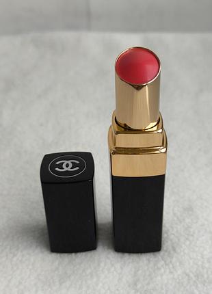Новая розовая ягодная помада блеск бальзам для губ шанель chanel rouge coco shine 91 boheme