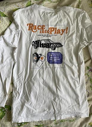 Білий лонгслів carhartt race into play 5