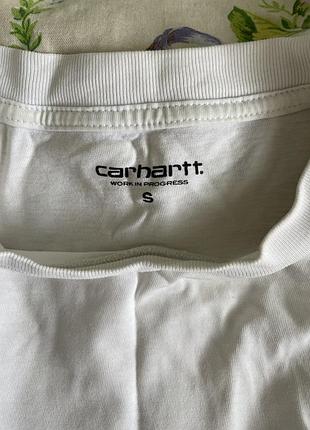 Білий лонгслів carhartt race into play 6