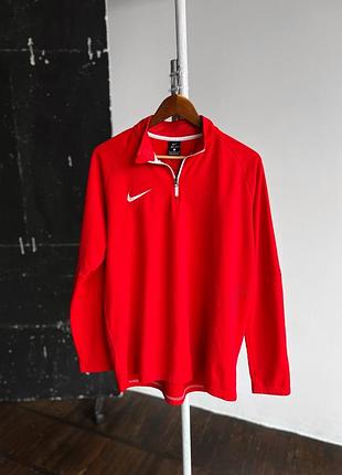 Nike dry squad drill mens red sport jersey top long sleeve swoosh чоловіча, червона, спортивна кофта з логотипом, свушом