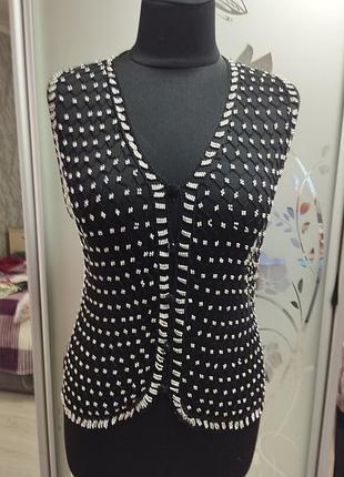 Жилет ажурный