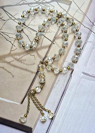 Чотки вінтажні чеський кришталь вінтаж кришталеві