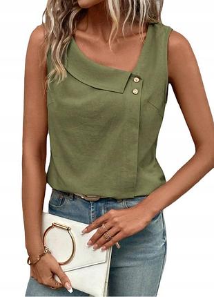 Маечка болотного цвета, размер м