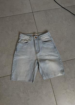 Стильные джинсовые шорты велосипедки бермуды