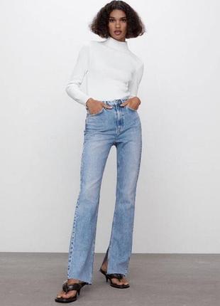Джинсы с разрезами zara