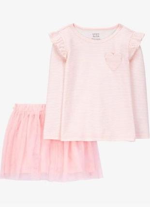 Комплект-двійка для дівчинки спідниця фатинова реглан carter's (картерс) сша