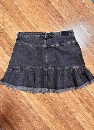Bershka джинсова спідниця л 2