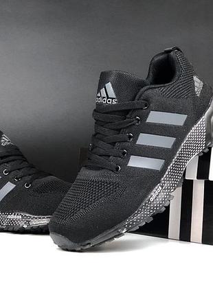 Кроссовки мужские adidas marathon t черные текстильные