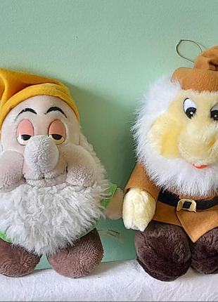 Фігурки гномів м'які вінтажні - euro disney , grove - 20 cм ., 25 см
