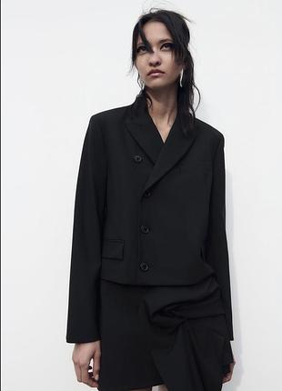 Пиджак жакет zara шерсть