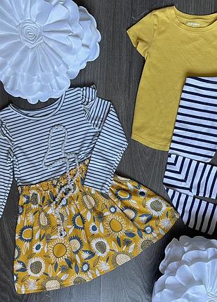 Сукня футболка лосини old navy р. 98-104 см (3-4 роки) комплект дитячий