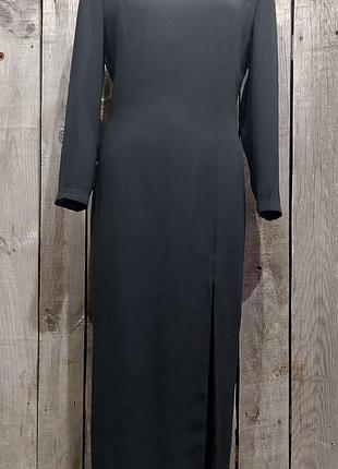 Винтажное платье с красивой драпировкой воротником